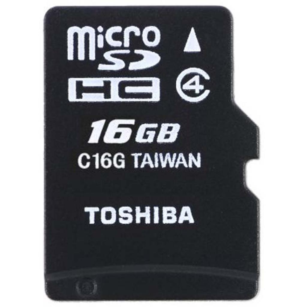 Карта пам'яті Toshiba 16Gb microSDHC class 4 (SD-C16GJ(6A) - зображення 1