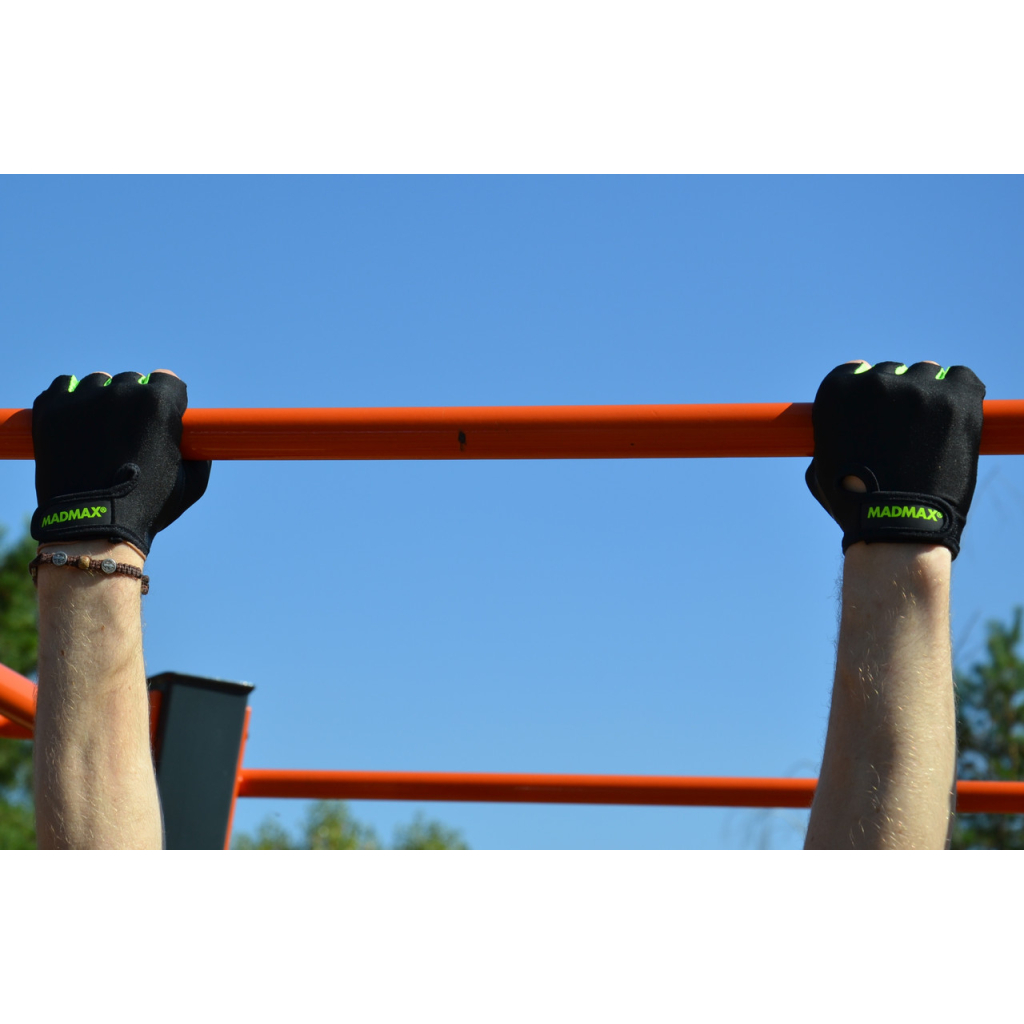 Рукавички для фітнесу MadMax MFG-251 Rainbow Green XS (MFG-251-Green_XS) - зображення 10