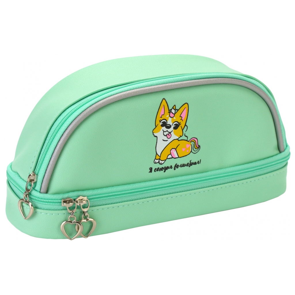 Пенал Cool For School 2 відділення салатовий (CF87217) - зображення 1