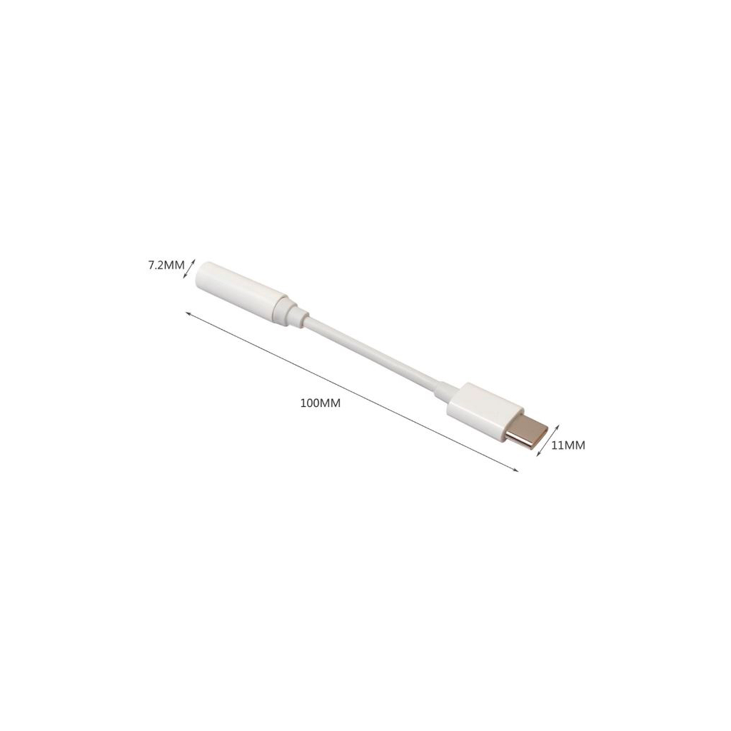 Перехідник Lapara USB Type-C Male - Audio AUX mini jack 3,5 mm Female (LA-Type-C-Audio-3.5mm white) - изображение 7