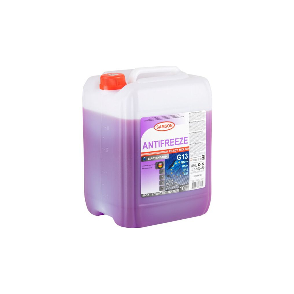 Антифриз SAMSON EU-Standard G13 (-40) 10кг. (фіолетовий) LOBRID VAG original (803450) - зображення 2