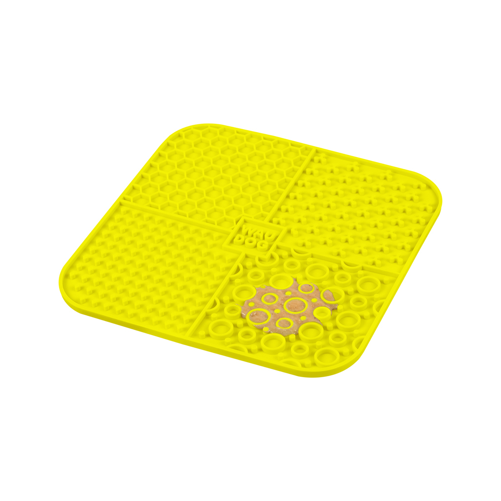 Універсальний посуд для тварин WAUDOG Silicone Килимок для злизування 19х19х1 см жовтий (23528) - изображение 5