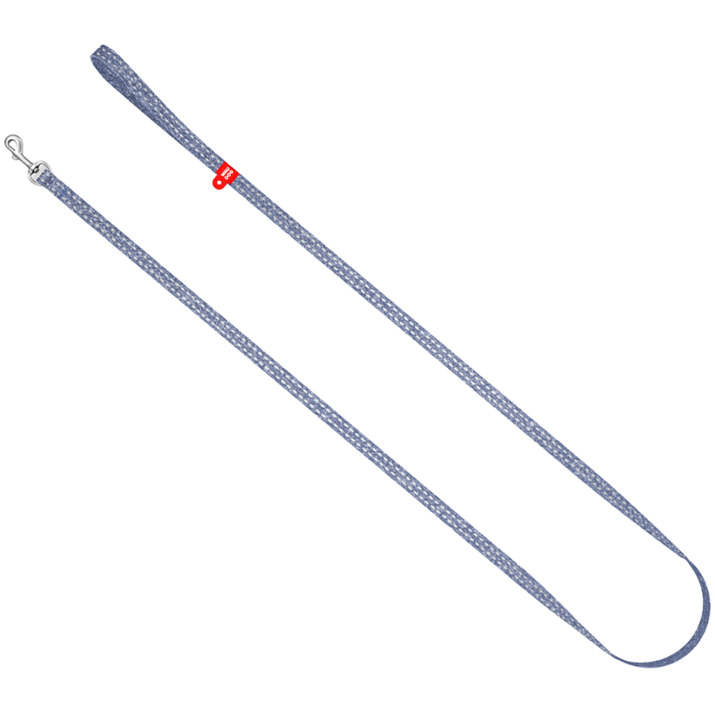 Повідець для котів WAUDOG Re-cotton світловідбивний XS 200х1 см синій (164412) - зображення 2