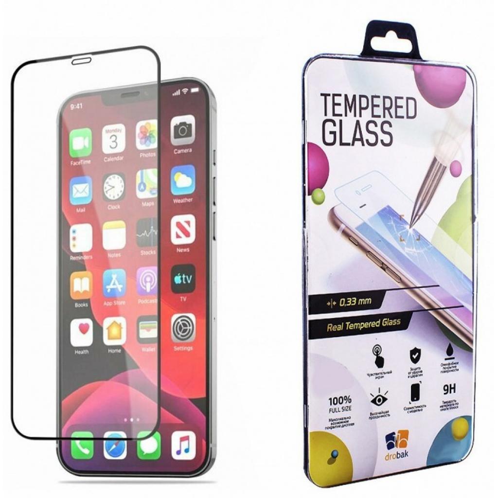 Скло захисне Drobak Apple iPhone 12 Pro (Black) (222293) (222293) - зображення 1