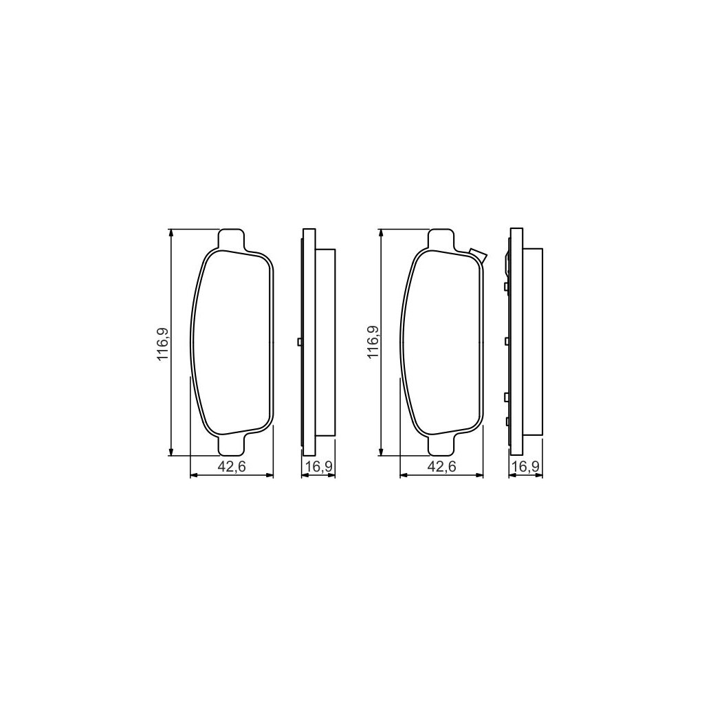 Гальмівні колодки Bosch 0 986 495 259 - изображение 2