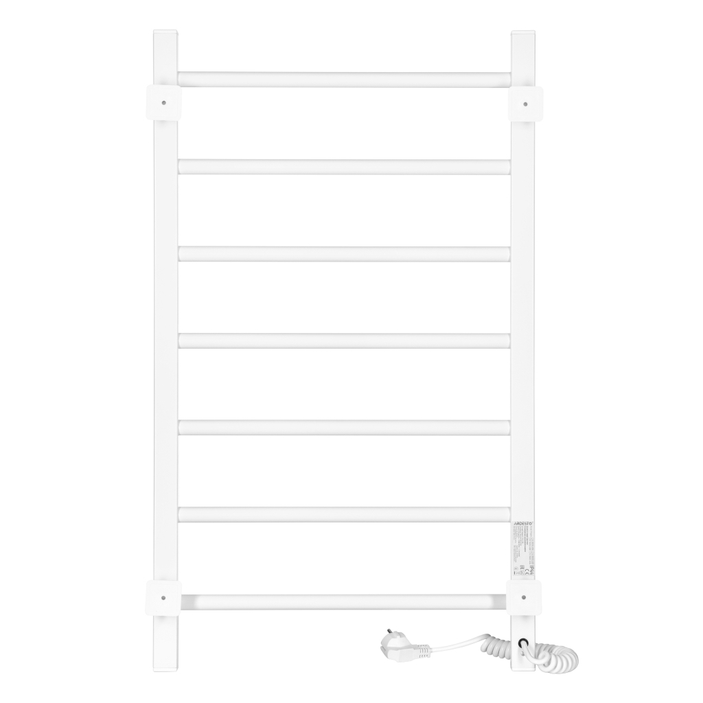 Сушарка для рушників Ardesto SMART, 480x800мм, ліве підключення, білий (12-166153-4880) - зображення 3