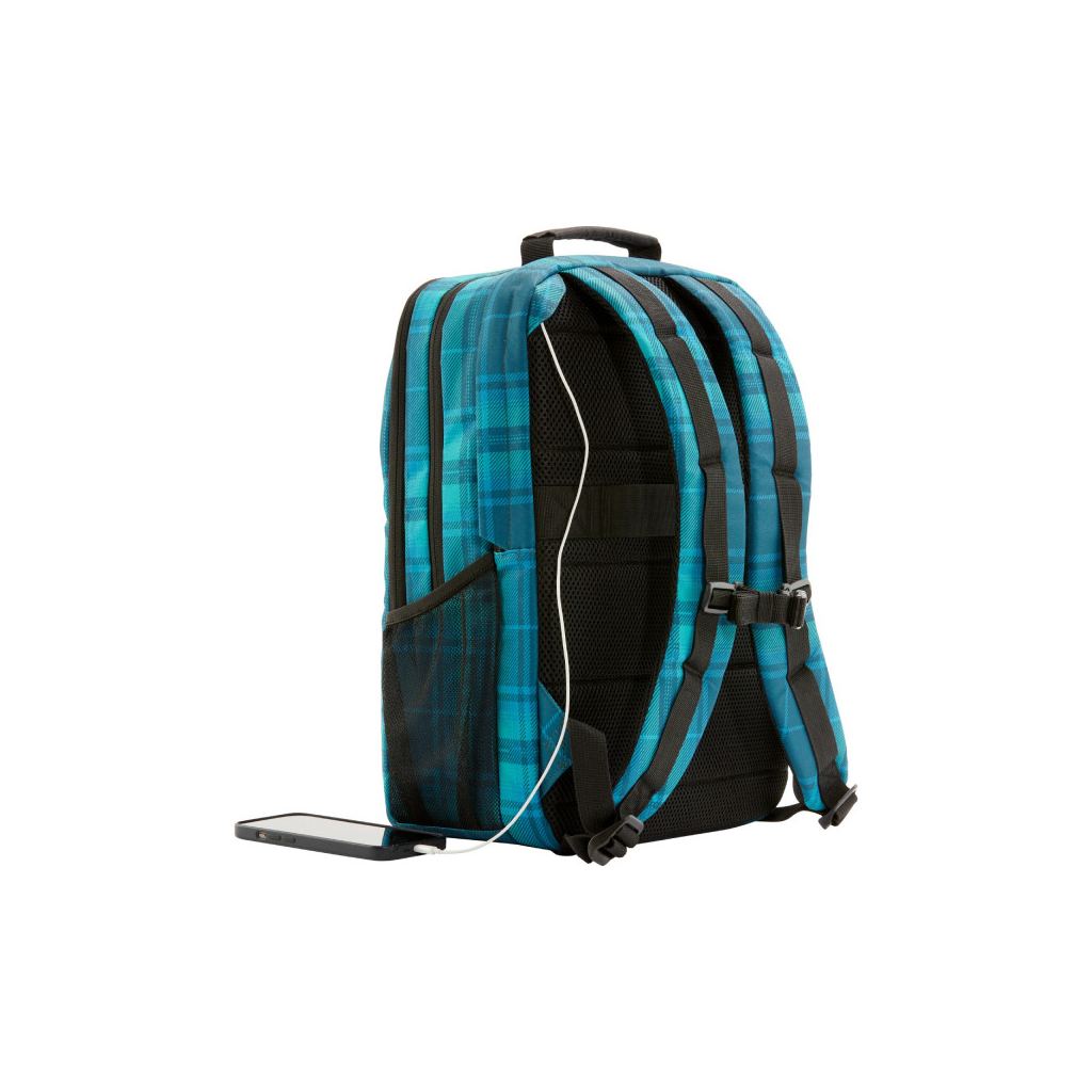 Рюкзак для ноутбука HP 16.1" Campus Tartan Plaid Blue (7J594AA) - зображення 8