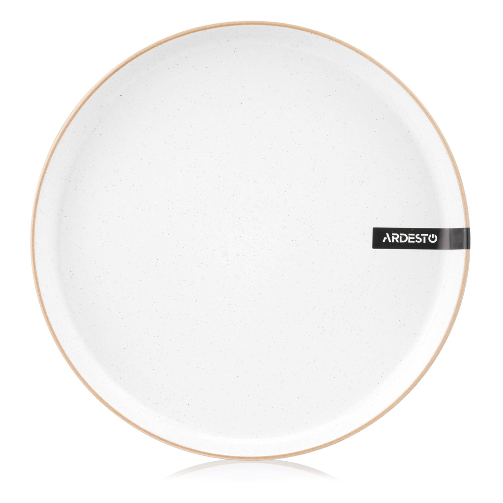 Тарілка Ardesto Apulia, 26.6см, кераміка, білий (AR2927AW) - зображення 1