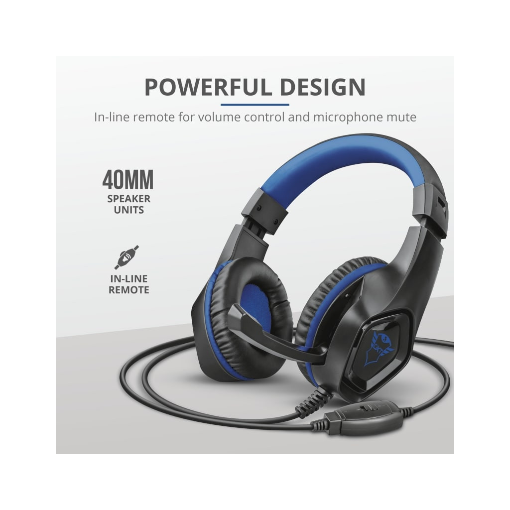 Навушники Trust GXT 404B Rana Gaming Headset for PS4 3.5mm BLUE (23309) - зображення 8