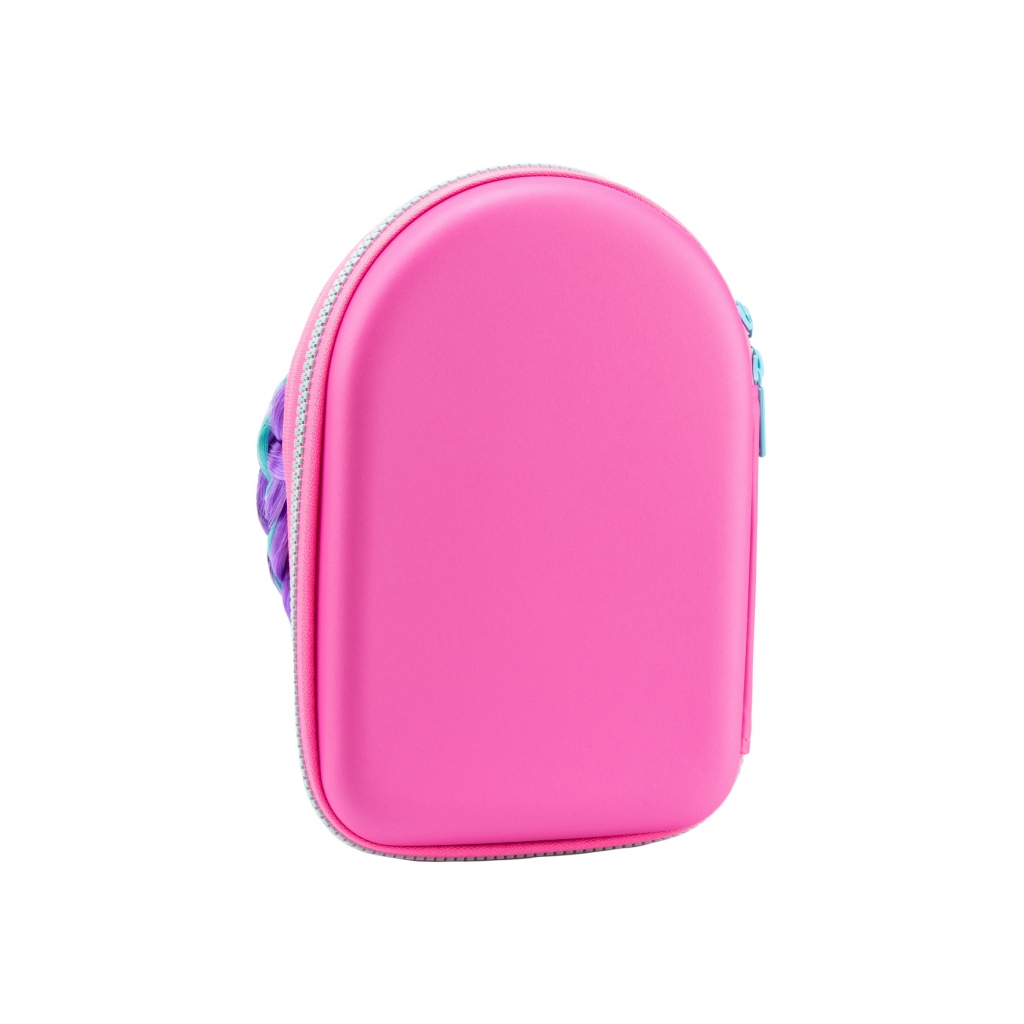 Пенал Cool For School Об'ємний 4D Із зачіскою 1 відділення Червоно-рожевий (QT-5731-Rose Red) - изображение 2