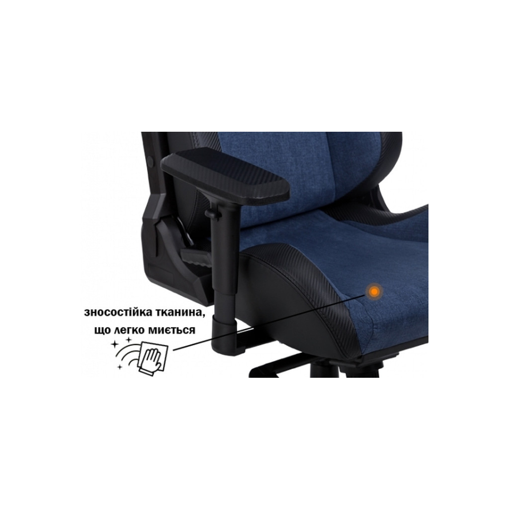 Крісло ігрове GT Racer X-8005 Dark Blue/Black - зображення 6