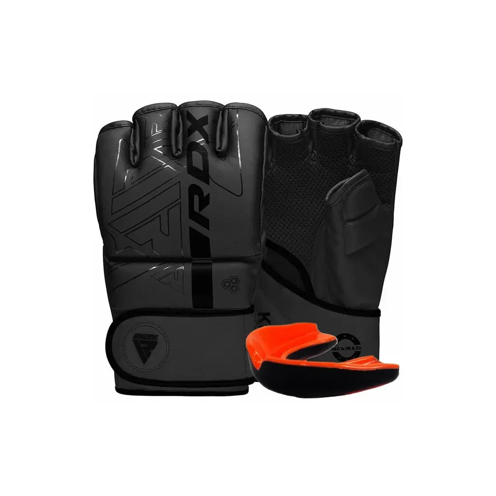 Рукавички для MMA RDX F6 Kara Matte Black M (GGR-F6MB-M) - зображення 1