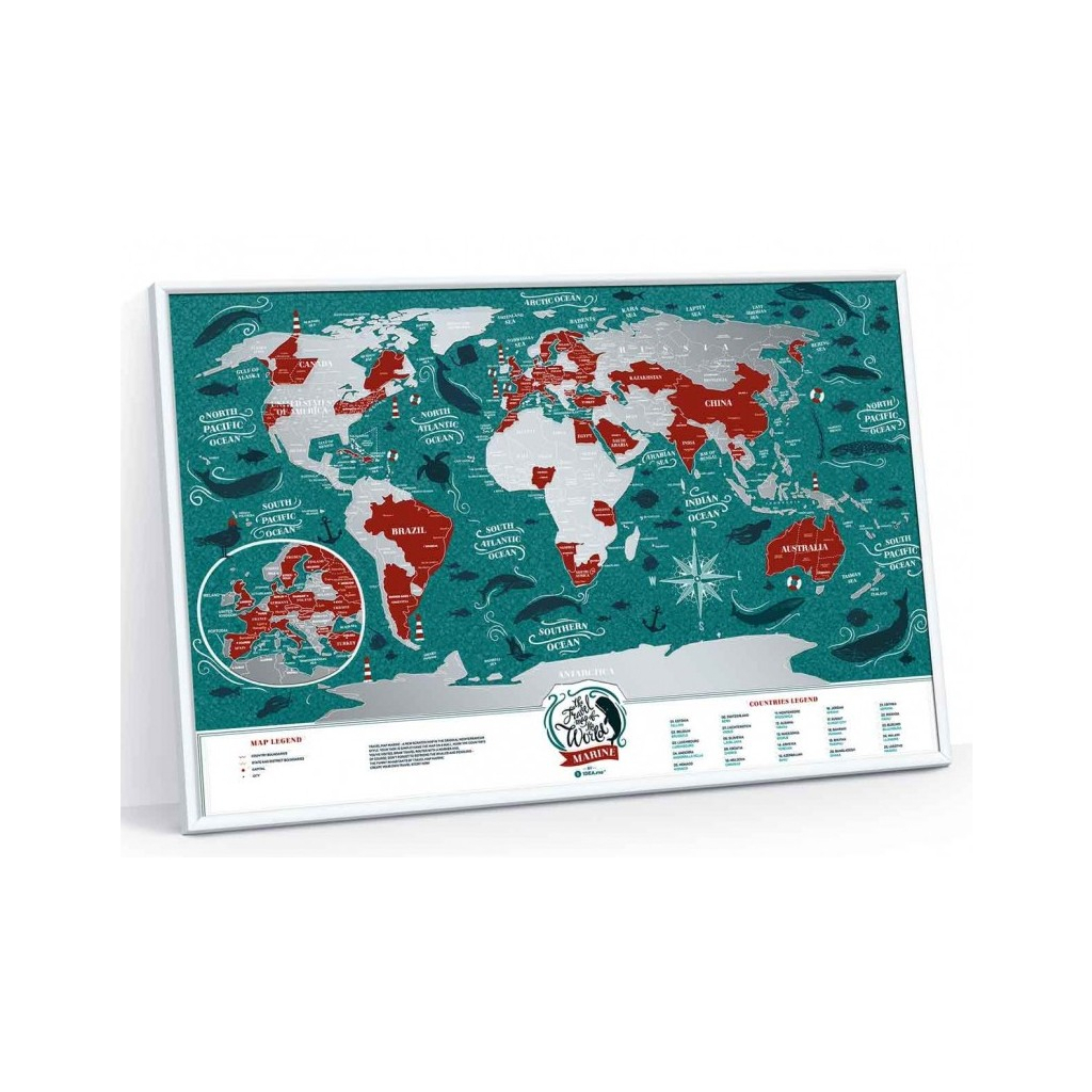 Скретч карта 1DEA.me Travel Map Marine World (13020) - изображение 4