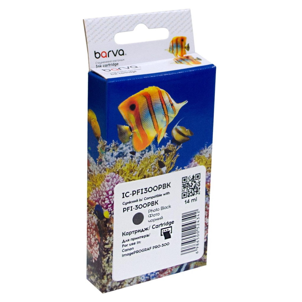 Картридж Barva Canon PFI-300PBK 4193C001 303с photo black (IC-PFI300PBK) - зображення 1