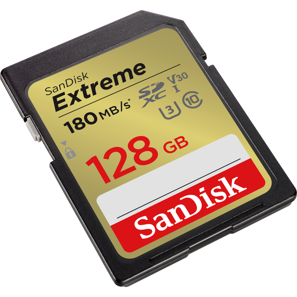 Карта пам'яті SanDisk 128GB SD class 10 UHS-I Extreme (SDSDXVA-128G-GNCIN) - зображення 2