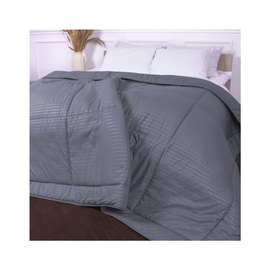 Ковдра MirSon зимова Шовкова Супер Тепла №9003 Eco Light Gray 155x215 см (2200005993491) - изображение 2