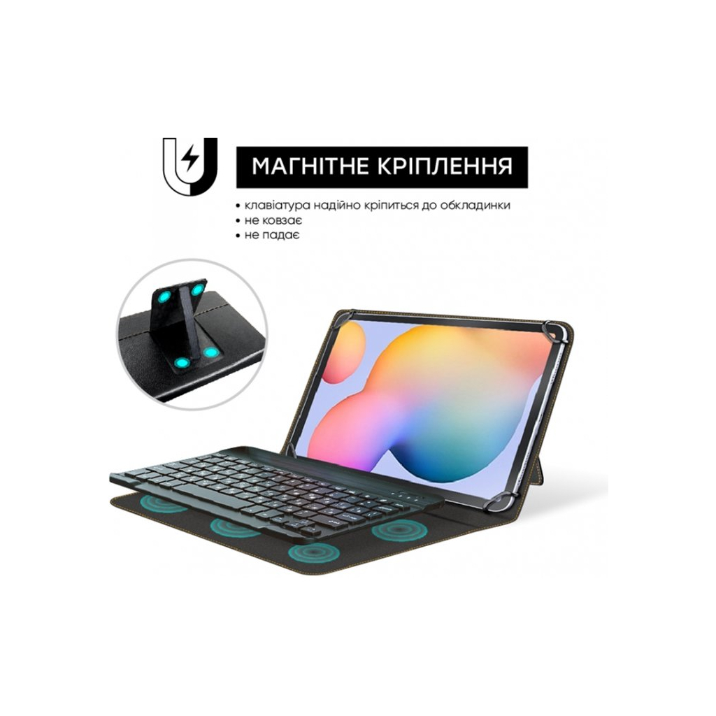Чохол до планшета AirOn Premium Universal 10-11" BT Keyboard (4822352781060) - зображення 6