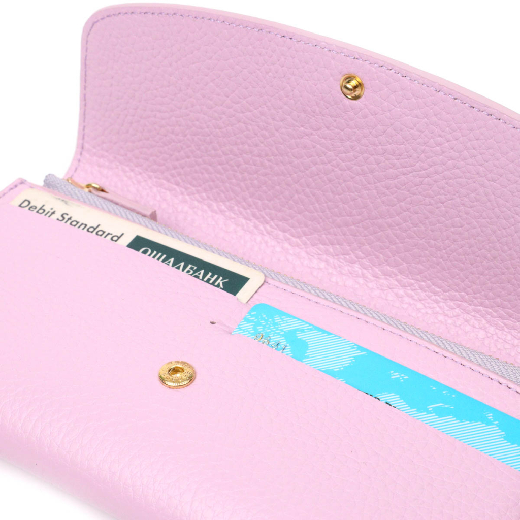 Гаманець Tony Bellucci З натуральної шкіри Ліловий (21964) - зображення 6