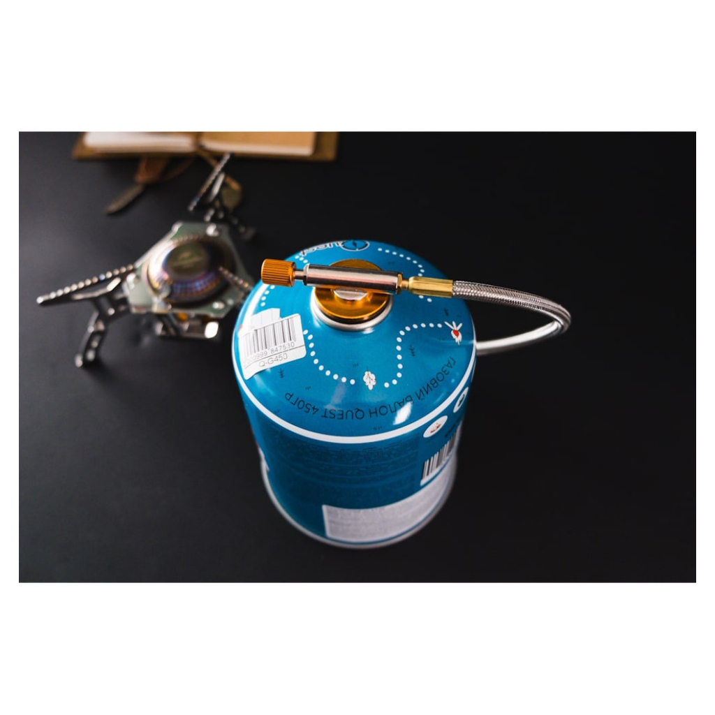 Пальник BRS Набір BRS-3000T титановий + балон різьбовий бутановий Quest, 450гр (BRS-3000TQ-G450) - picture 7