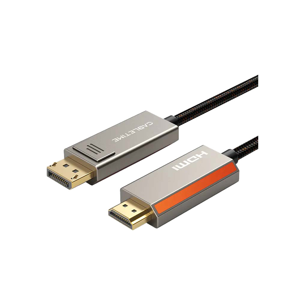 Кабель мультимедійний DisplayPort M to HDMI M 8K60Hz Cabletime (CA916405) - picture 1