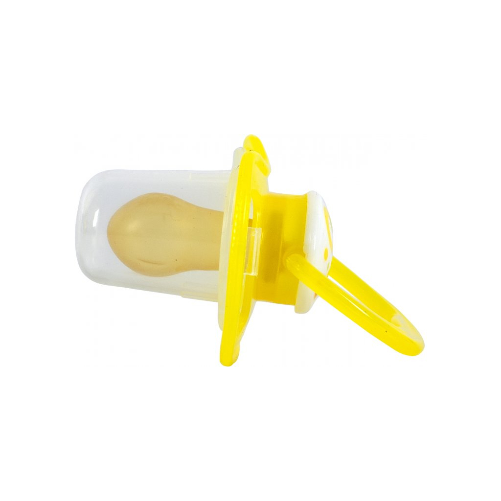 Пустушка Baby Team латексна, класична 0+ міс. (3220_жовтий) - зображення 2