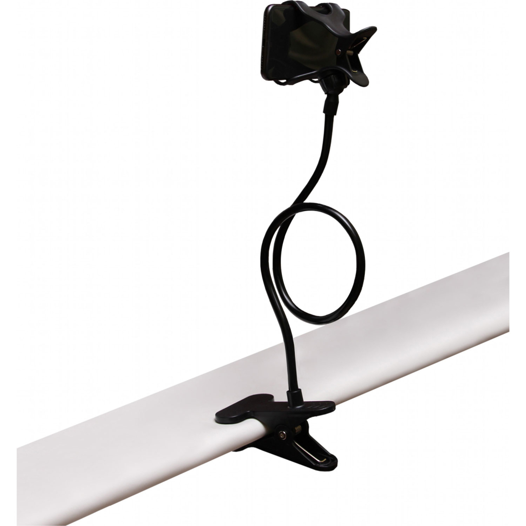 Тримач для смартфонів XoKo прищепка, гнучкий, 65 см, чорний (RM-C20) - изображение 6