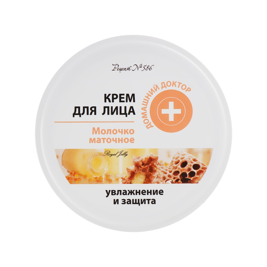 Крем для обличчя Домашній Доктор Молочко маточне 100 мл (4823015938214) - зображення 1