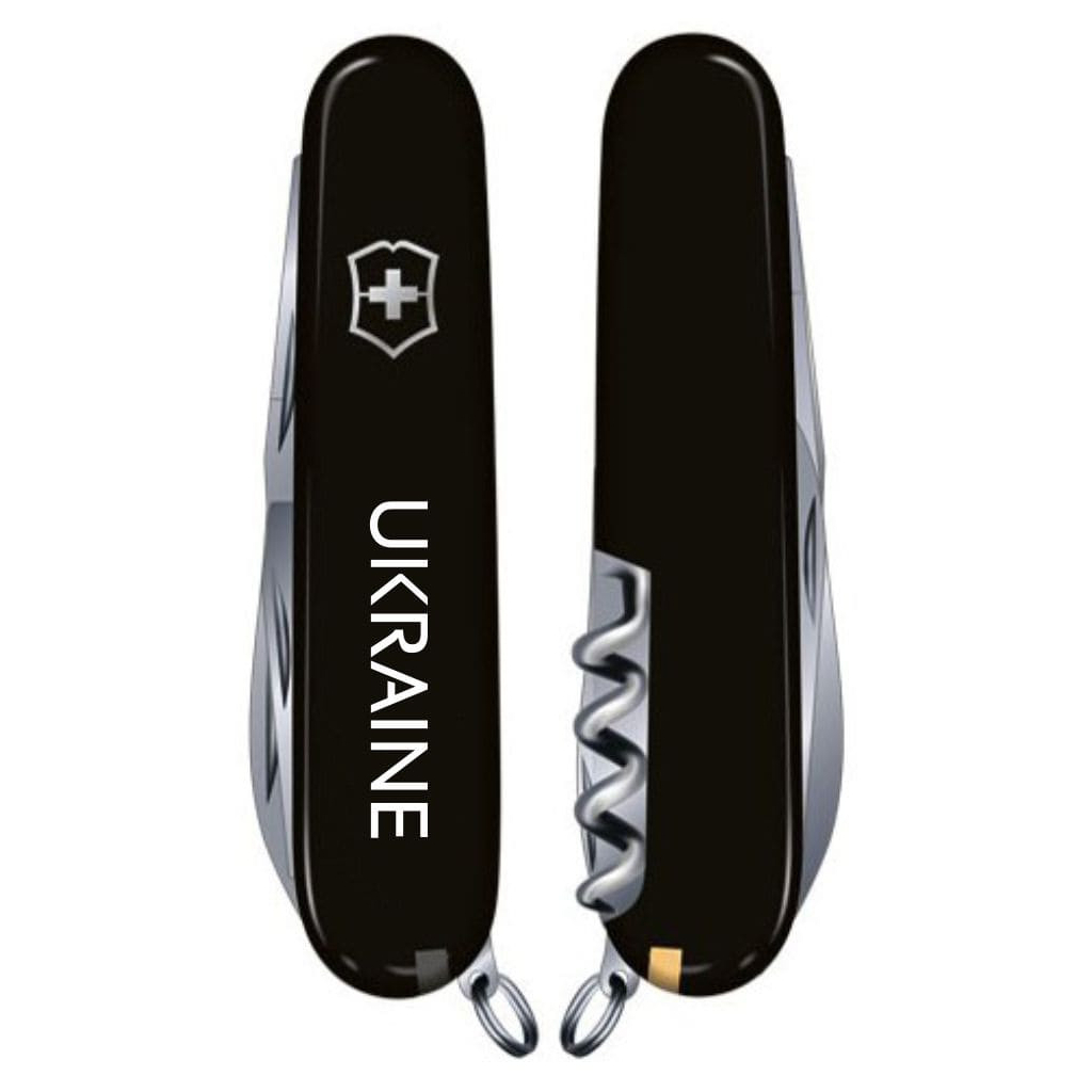 Ніж Victorinox Spartan Ukraine Black "Ukraine" (1.3603.3_T0140u) - зображення 3