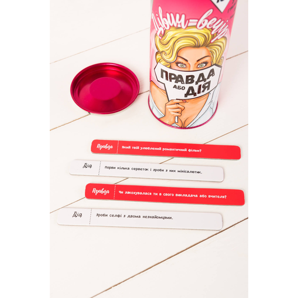 Настільна гра 18+ Fun Games Shop Правда або Дія: Дівич-вечір, українська (FGS20) - зображення 2