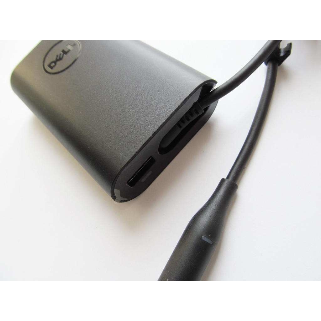 Блок живлення до ноутбуку Dell 50W 19.5V, 2.31A, роз'єм 7.4/5.0 (pin inside) + USB5V/1A (PA45W16-BA / A40318) - зображення 3