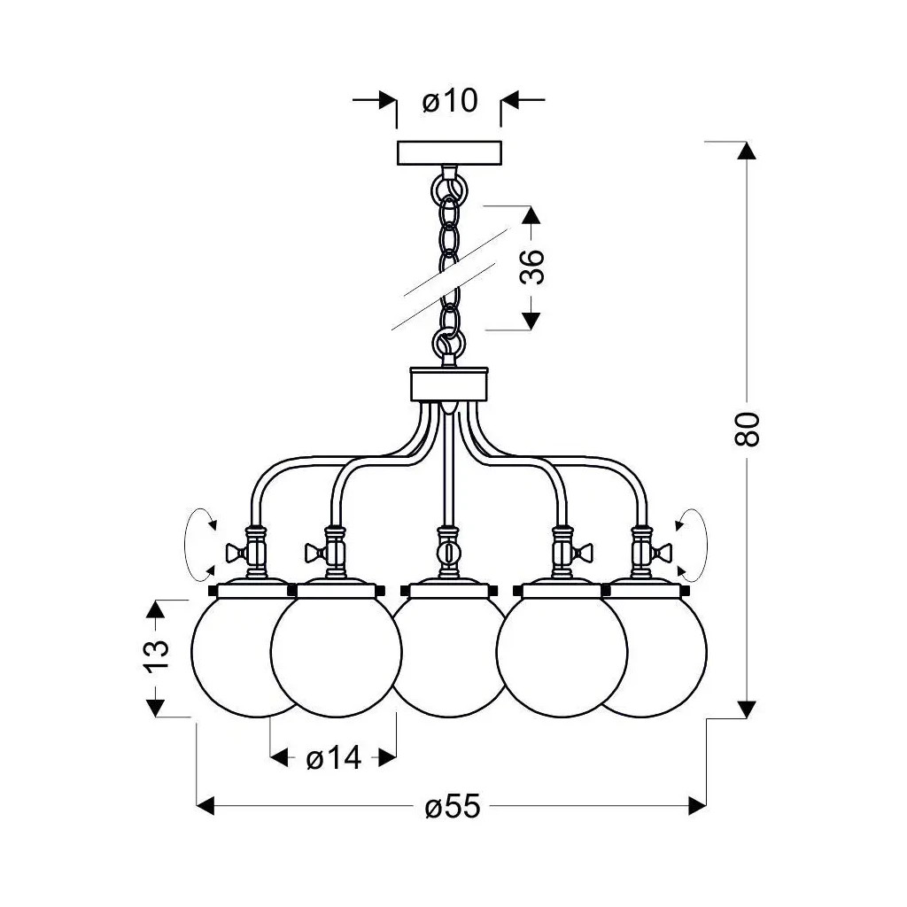 Люстра Candellux BALLET (35-70876) - зображення 2