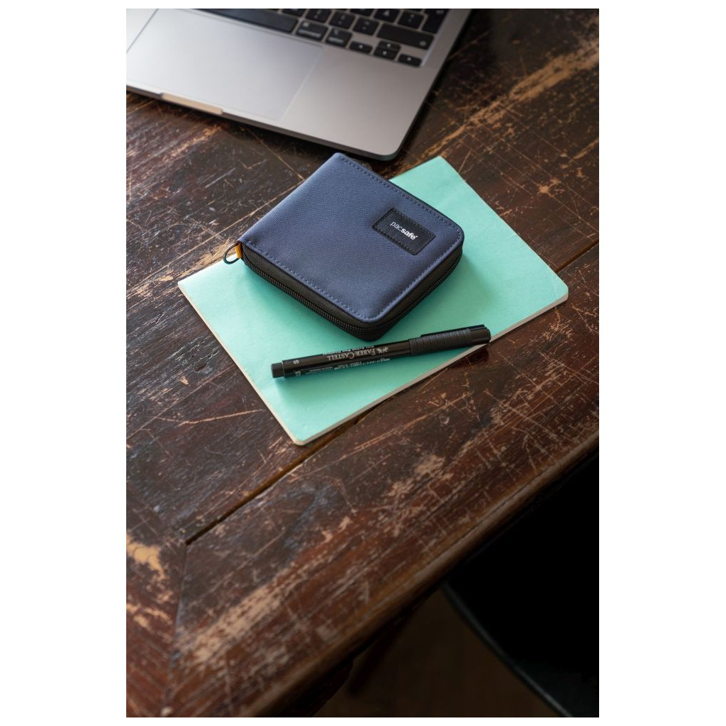 Гаманець Pacsafe RFIDsafe zip around wallet Темно-синій (11050651) - зображення 7