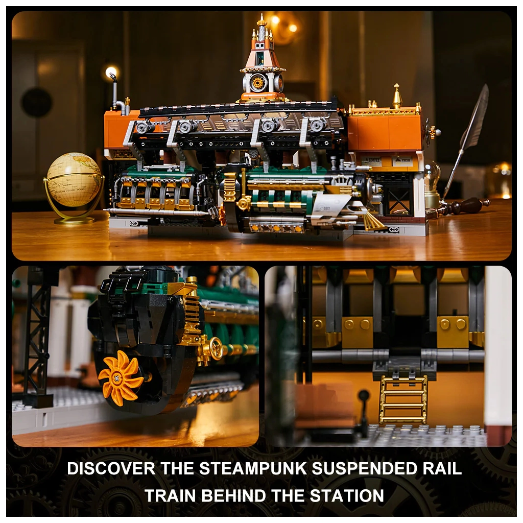 Конструктор Pantasy Original - Steampunk Залізнична станція в стилі стімпанк (85007) - зображення 3