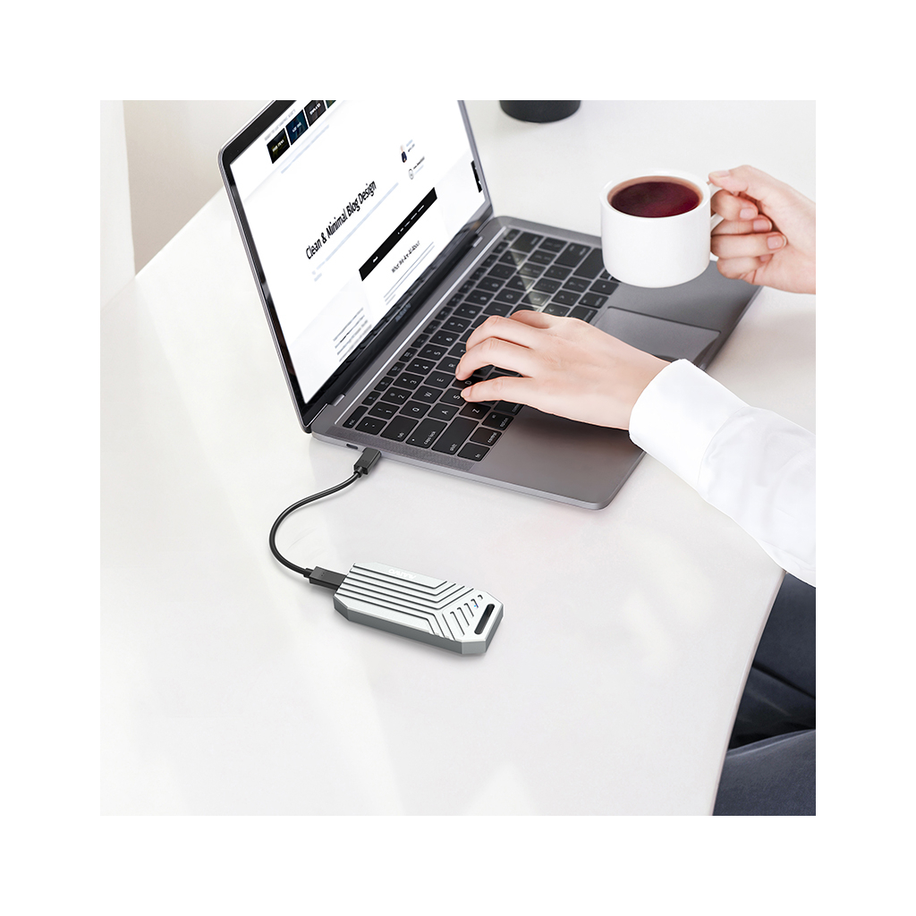 Кишеня зовнішня Maiwo M.2 SSD NVMe 2280 ч-з USB4.0 Type-C 40Gbps (K1695) - зображення 10