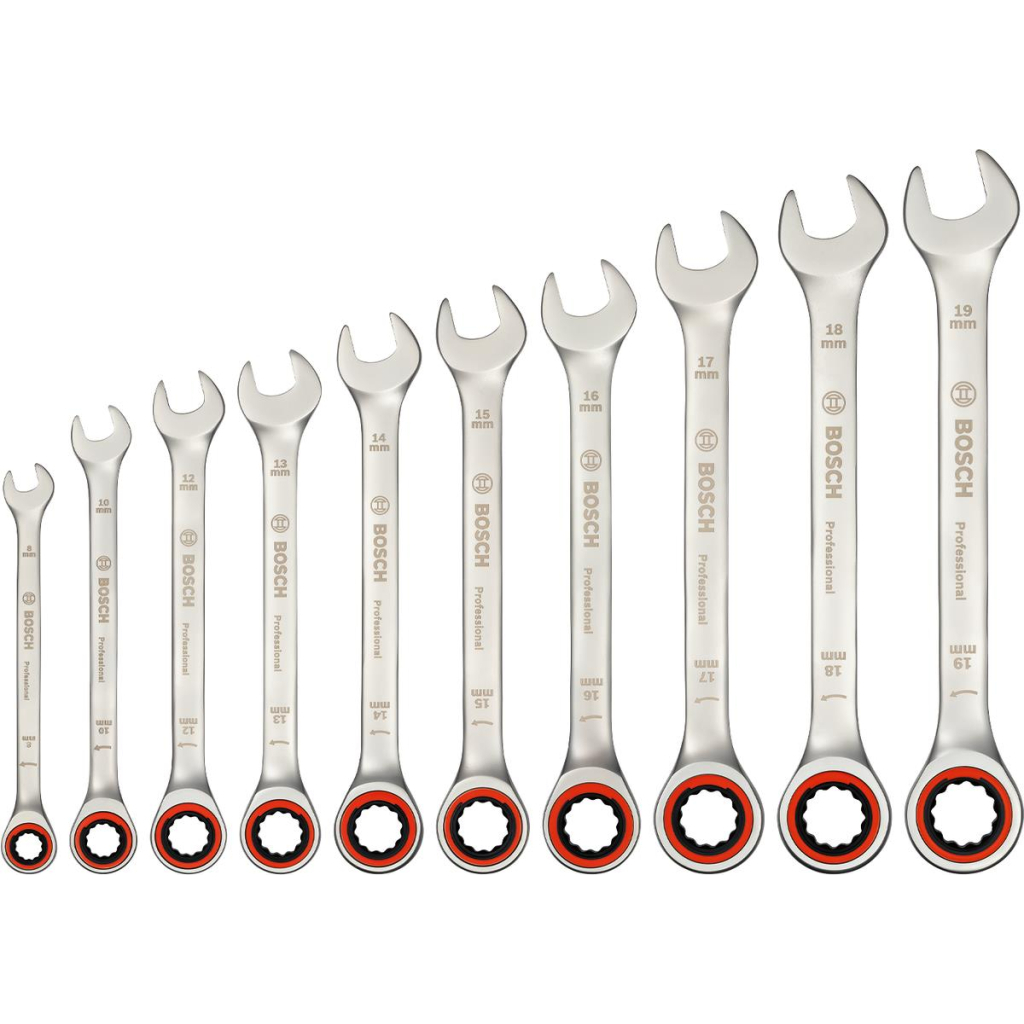 Ключ Bosch комбінований, набір 10шт (1.600.A02.AU0) - зображення 1