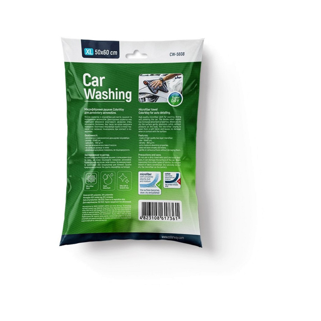 Автомобільна серветка ColorWay Super Dry 800gsm (CW-5608) - зображення 3