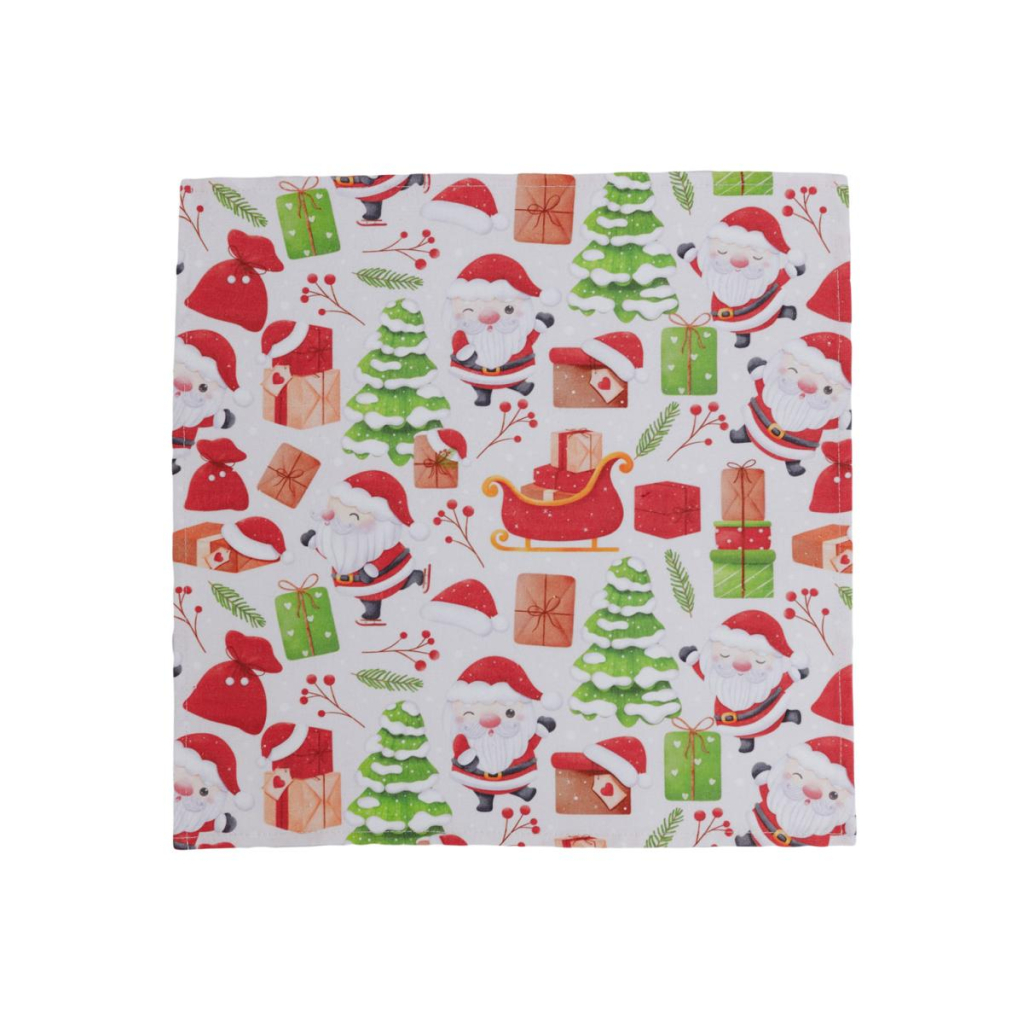 Серветка на стіл Прованс Санта на білому 40х40 см (035752) - зображення 8