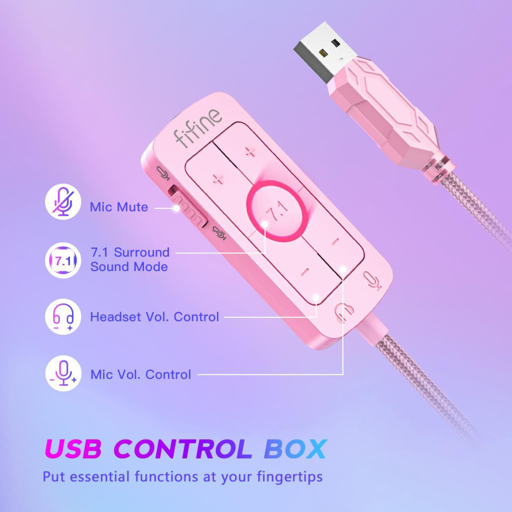 Навушники Fifine H9P Pink (H9P) - зображення 5