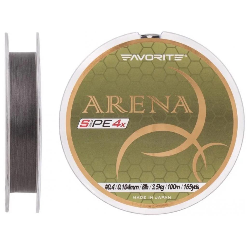 Шнур Favorite Arena PE 100m (silver gray) #0.4/0.104mm 8lb/3.5kg (1693.10.95) - зображення 1
