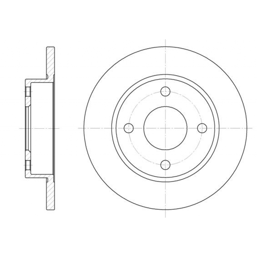 Гальмівний диск REMSA 6427.00 - зображення 1