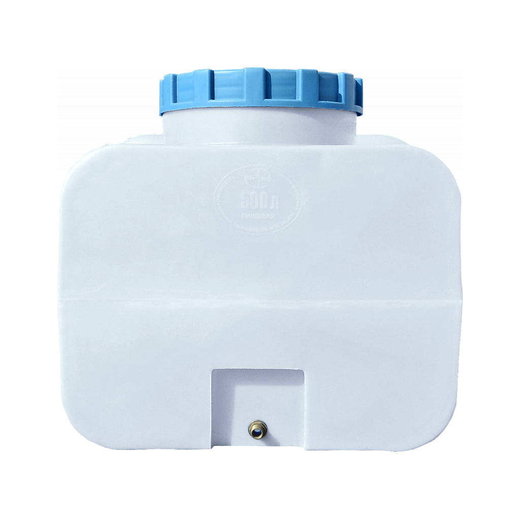 Ємність для води Пласт Бак квадратна харчова 500 л прямокутна біла (1409) - зображення 2