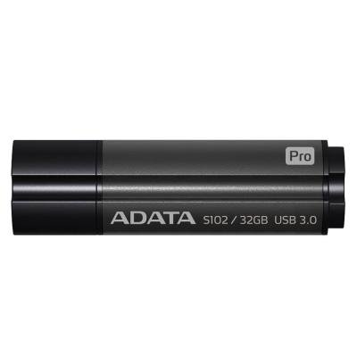 USB флеш накопичувач ADATA 32GB S102PRO Gray USB 3.1 (AS102P-32G-RGY) - зображення 1