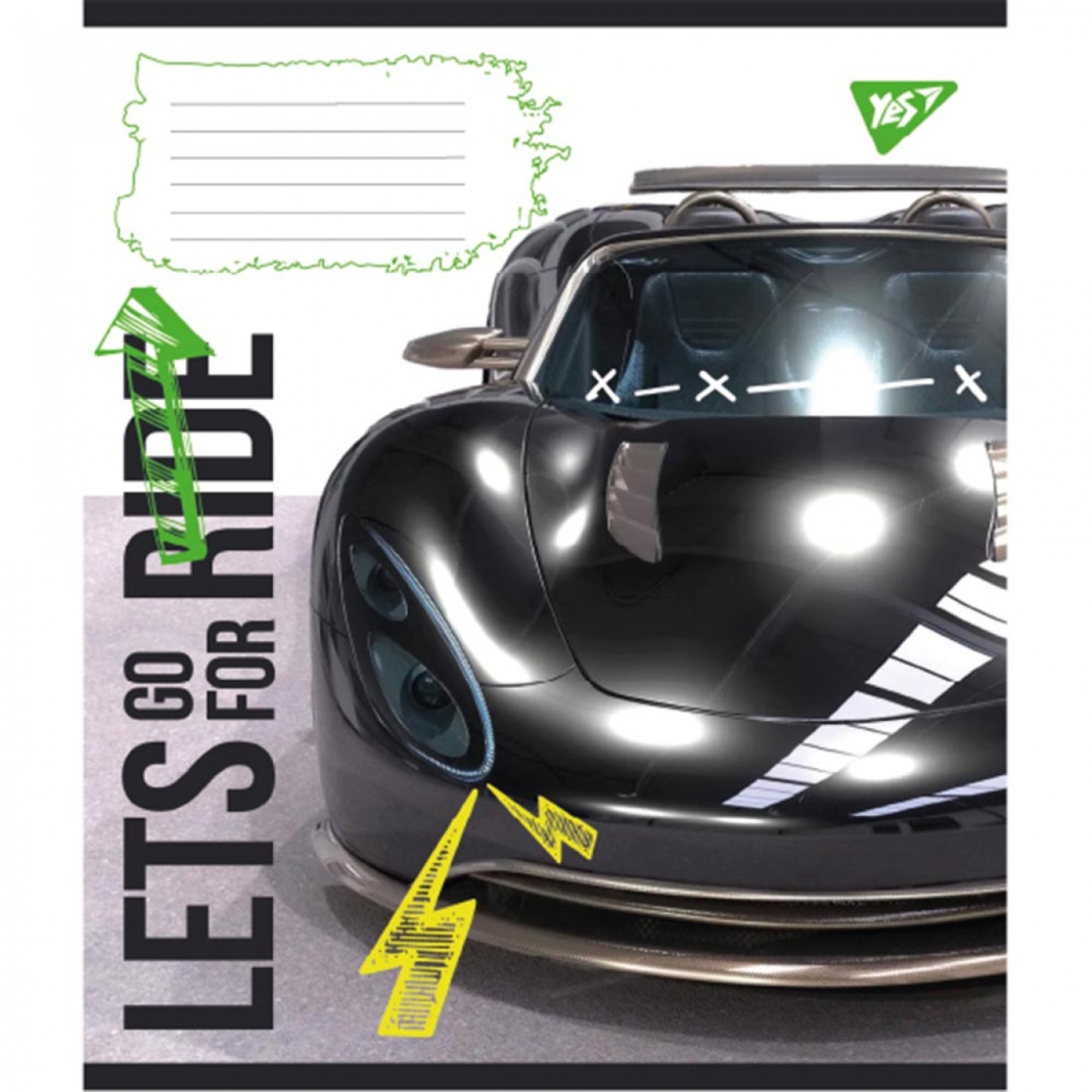 Зошит Yes А5 Lets go for ride 60 аркушів, лінія (766757) - зображення 2