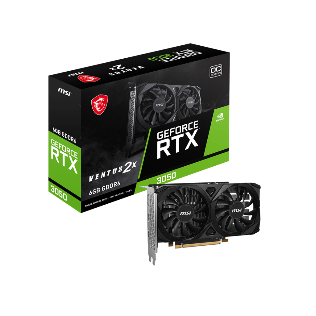 Відеокарта MSI GeForce RTX3050 6Gb VENTUS 2X E OC (RTX 3050 VENTUS 2X E 6G OC) - зображення 5