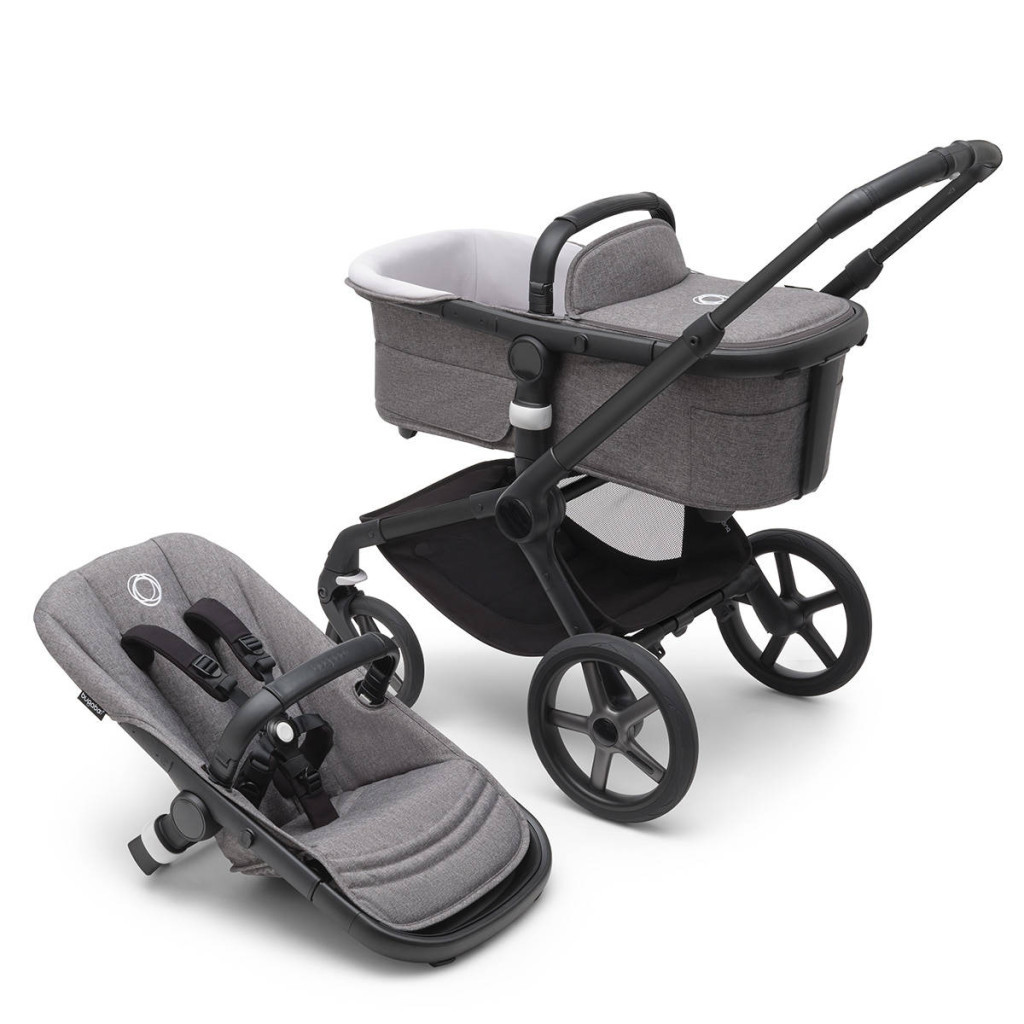 Коляска Bugaboo 2 в 1 Fox5 Black/Grey Melange (без капюшона) (100052029) - зображення 1