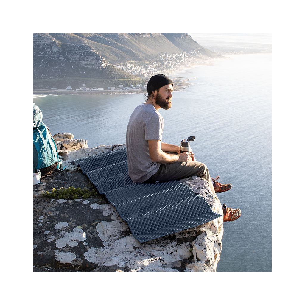 Туристичний килимок Naturehike IXPE CNK2300DZ017 алюмінієва плівка 200 x 65 х 2 см темно-блакитний (6976023923197) - изображение 4