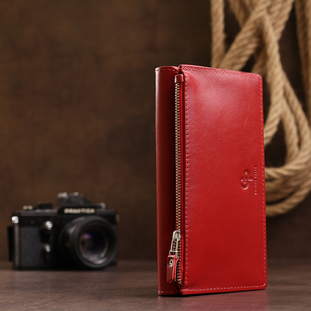 Гаманець Grande Pelle Червоний (11550) - зображення 8