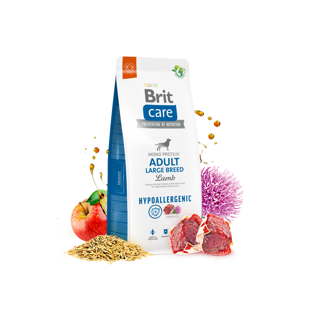 Сухий корм для собак Brit Care Dog Hypoallergenic Adult Large Breed з ягням 1 кг (8595602559091) - зображення 2