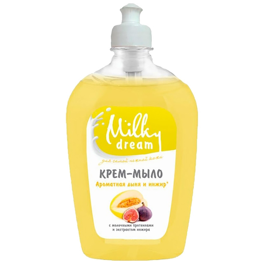 Рідке мило Milky Dream Ароматна диня та інжир пуш-пул 500 мл (4820205301421) - зображення 1