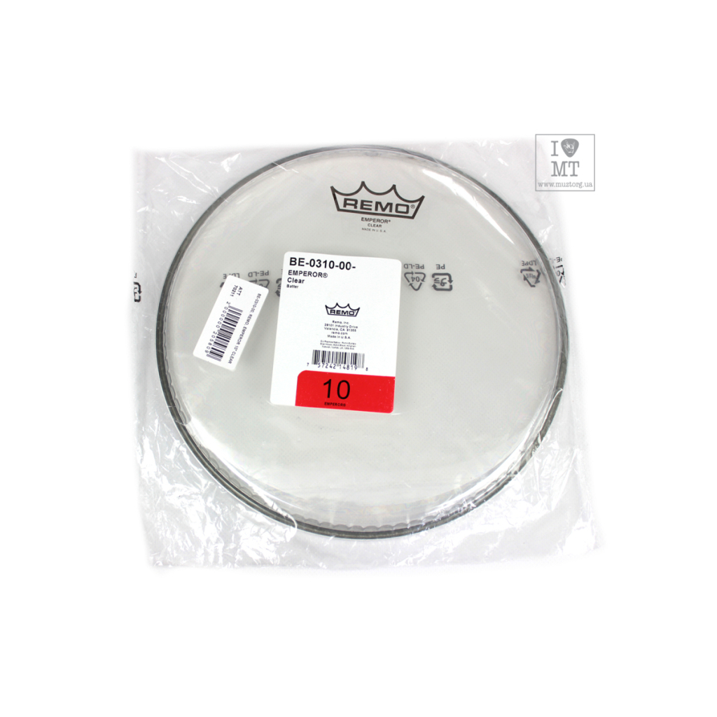 Пластик для барабана Remo Emperor 10" Clear (70211) - изображение 3